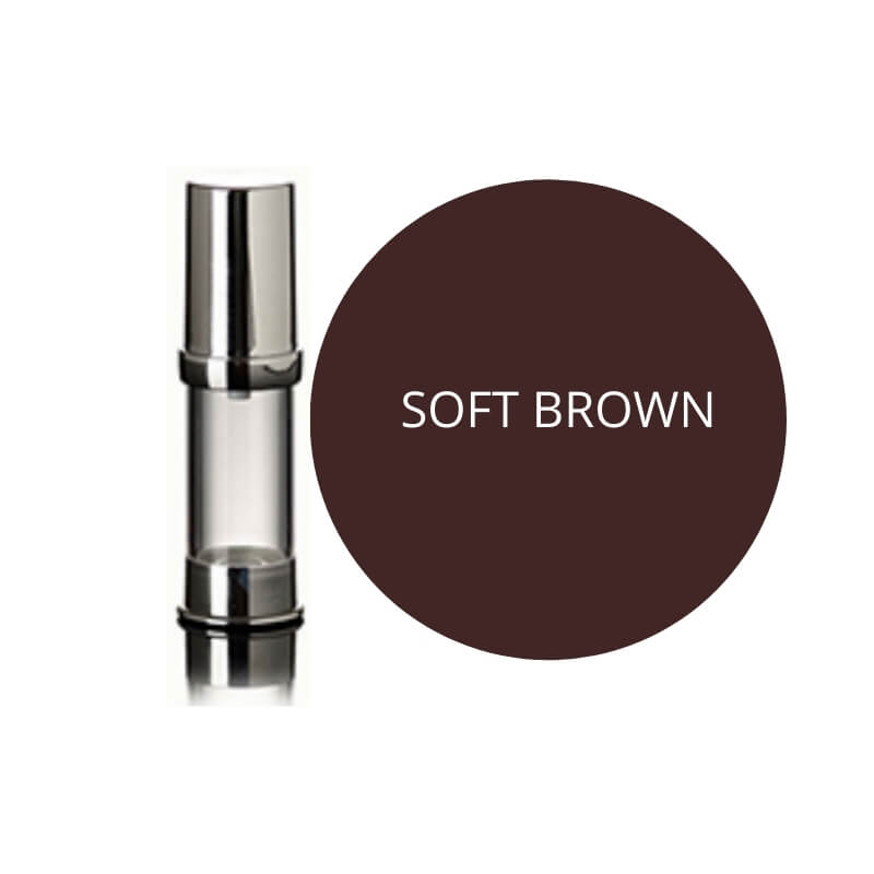 Soft brown pigment for permanent eyebrows